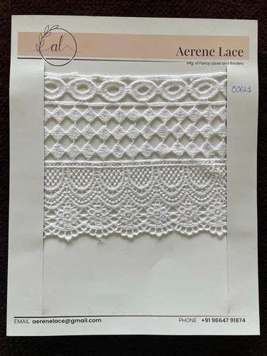 White Cotton Gpo Lace For Garment Fabric Type Semi Dull At Rs 750