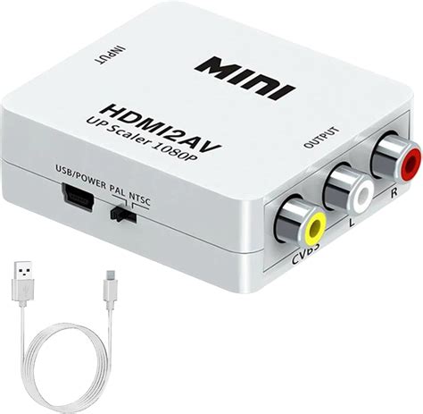 Amtake Rca Auf Hdmi Konverter P Rca Composite Cvbs Av Zu Hdmi