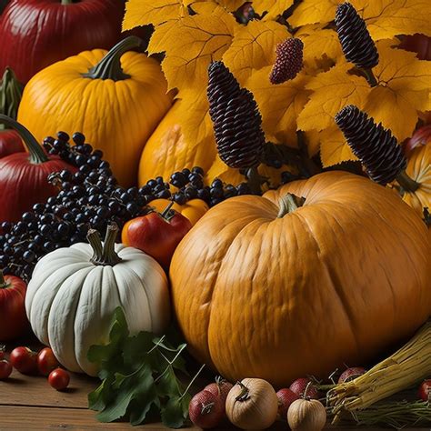 Premium AI Image Thanksgiving And The Harvest Feast Background