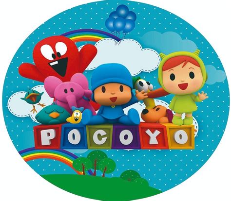 Painel Redondo Em Tecido Pocoyo Sublimado M Barato Parcelamento