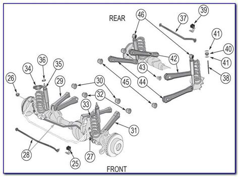 Insightful Diagram Of 2004 Jeep Grand Cherokee Front End Components