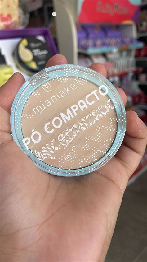 PÓ COMPACTO CLARO MICRONIZADO MIA MAKE COR 01 Distribuidora dos