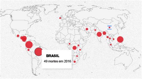 Brasil é o país mais perigoso para ambientalistas diz Anistia