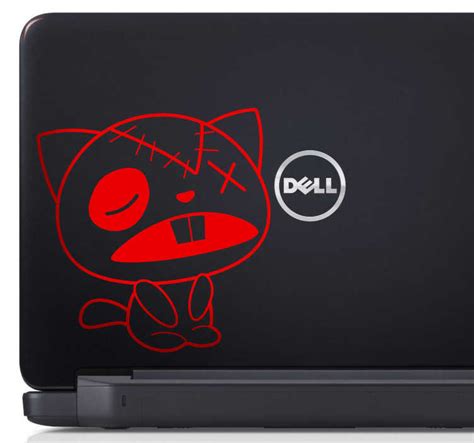 Cat Rag Laptop Sticker - TenStickers