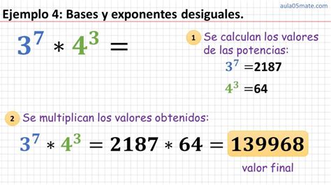 Multiplicación De Potencias Aula05mate