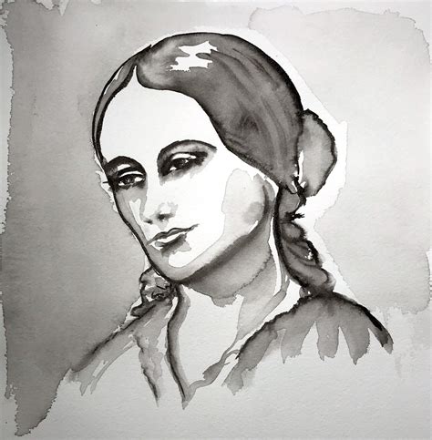 Suffragist” Series India Ink Paintings Indira Cesarine