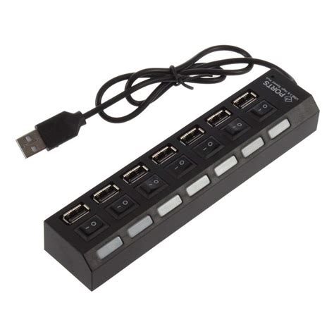 Technotech USB Hub 2.0 Multi USB Port 7 Ports USB Hub High Speed with ...