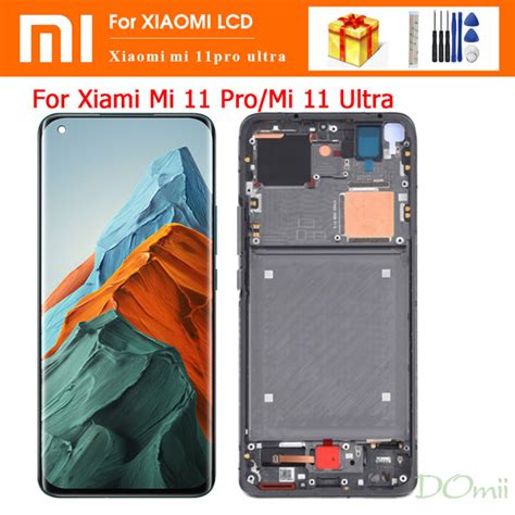 6.81''Original AMOLED For Xiaomi mi 11 ultra LCD Display Touch Screen Digitizer For Xiaomi11 ...