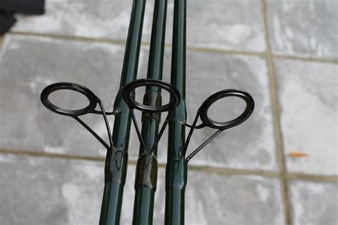 3 X Fox Voyager Old School Carp Rods And Fox Landing Net 1990s Sale