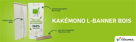 Kakémono bois pour votre communication responsable Chaumeil