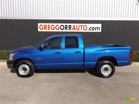 Electric Blue Pearl Dodge Ram St Quad Cab Photo