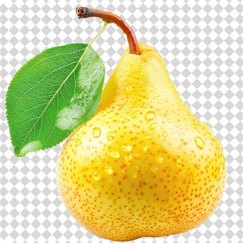 Premium Psd A Pear Isolated On Transparent Background Psd File Format