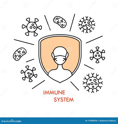 Immunity Vector Icon Stock Vector Illustration Of Biology