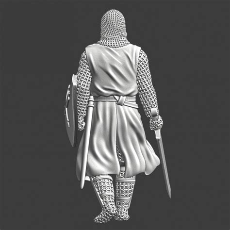 3D Printable Medieval Knight of The Lazarus Order - Leper knights by Northern Crusades Miniatures