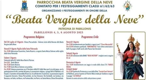 Festa Beata Vergine Della Neve A Pabillonis