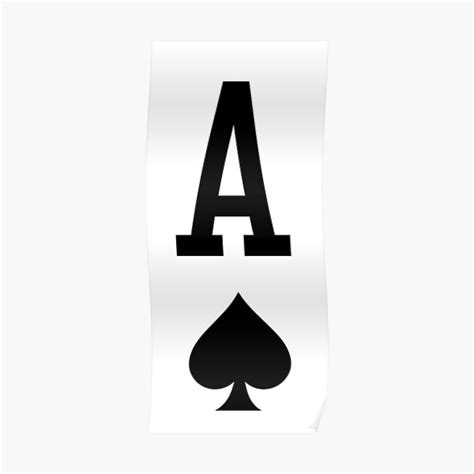 "Ace of Spades Symbol" Poster for Sale by iiiidesign | Redbubble