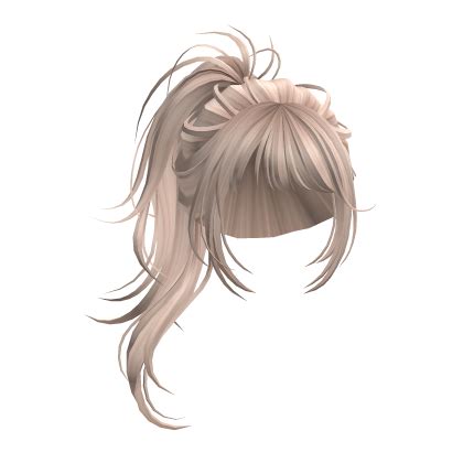Platinum Blonde Messy Ponytail Roblox