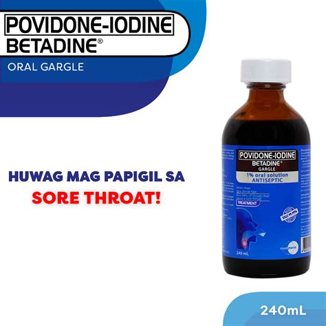 Povidone Iodine BETADINE Gargle 240mL Shopee Philippines