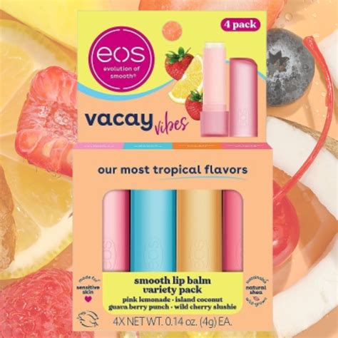 Eos Super Soft Shea Lip Balm Sticks 4 Count Variety Pack As Low As 6