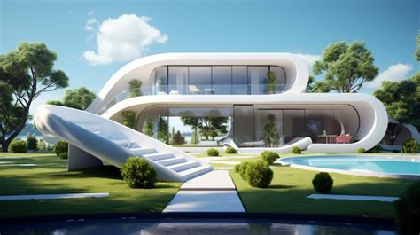 Premium AI Image | modern futuristic house concept