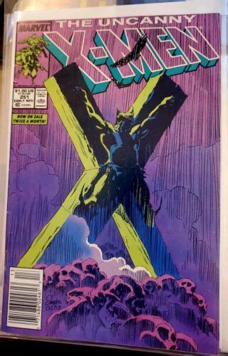 Uncanny X Men 251 Newsstand Iconic Wolverine On Cross Cover By Marc