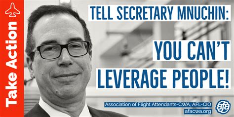 Tell Secretary Mnuchin You Cant Leverage People Association Of