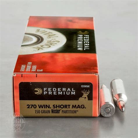 Win Short Mag Nosler Partition Ammo For Sale By Federal Rounds