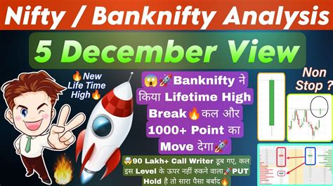 NIFTY Prediction BANKNIFTY Analysis For Tomorrow 5 December Tuesday