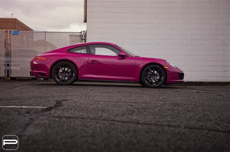 Hate It or Love It: Purple Porsche 911 on Black Diamond PUR Wheels — CARiD.com Gallery