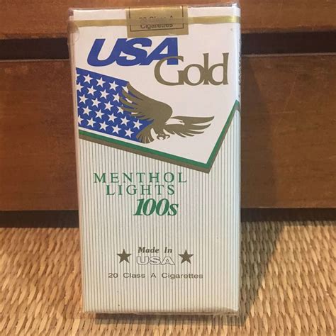 Usa Gold Menthol Lights S Cigarette Soft Pack Danly S Vintage