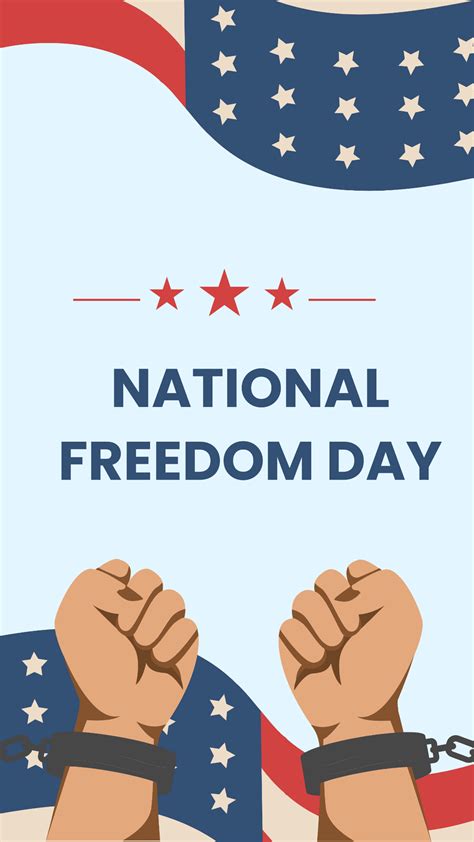 Free National Freedom Day Iphone Background Template Edit Online