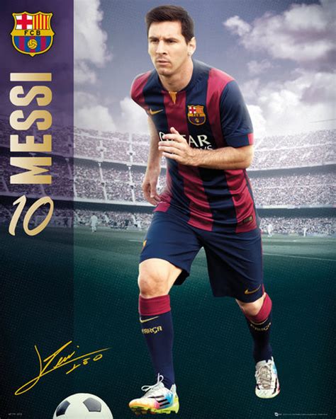 Poster FC Barcelona - Messi 14/15 | Wall Art | 3+1 FREE | Europosters