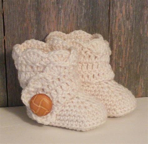 Crochet Baby Ugg Boots Ivory Baby Uggs Baby Girl Crochet