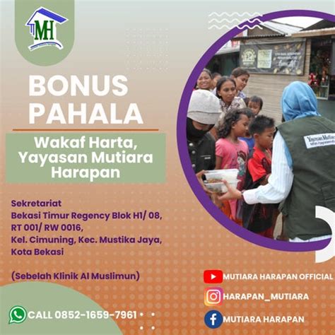 Bonus Pahala Call Wakaf Harta Yayasan Mutiara Harapan