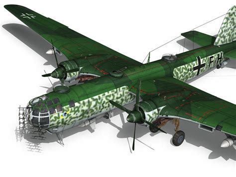 Heinkel He 177 Greif F8FH 3D Model CGTrader