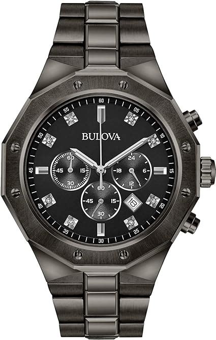 Reloj Bulova Para Hombres Mm Pulsera De Acero Inoxidable Cubierta