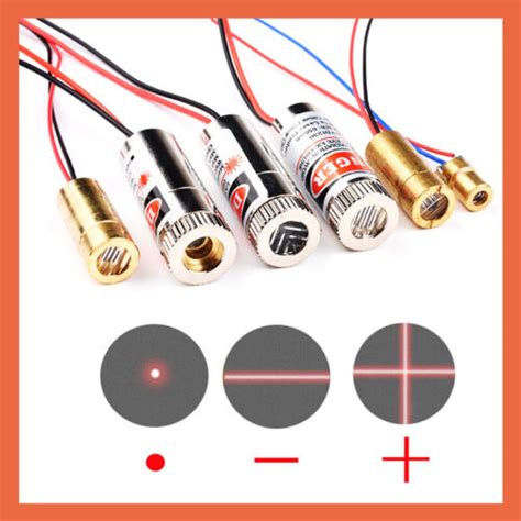 Laser Module Red Cross Hair Line Poin Dot Diode Focusable Lens 650nm