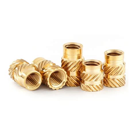 Creap Brass Female Knurled Threaded Heat Set Insert Nut For D Print Hot Melt Inset Injection