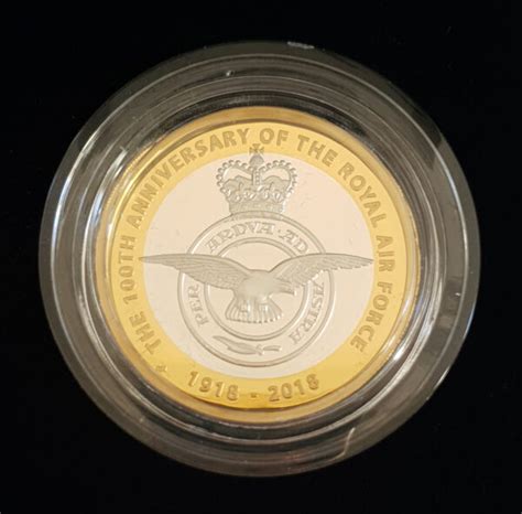 2018 RAF Centenary Badge 2 Silver Proof Coin Royal Mint M Veissid Co