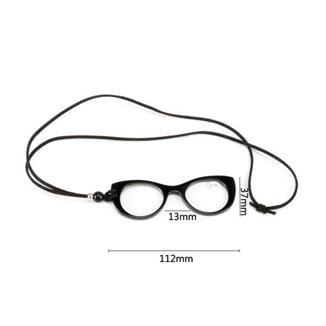 Protable Hanging Neck Reading Glasses For Women Men Cat Eyes Pendant Necklace Hyperopia