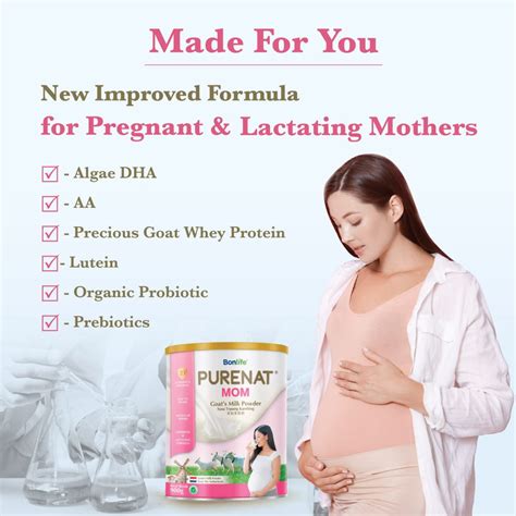 PURENAT MOM Goat Milk Powder Maternal Lactating Formula Bonlife