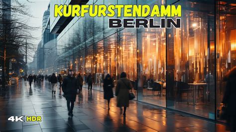 Berlin's Famous Shopping Street KURFURSTENDAMM Walking Tour in 4K HDR ...