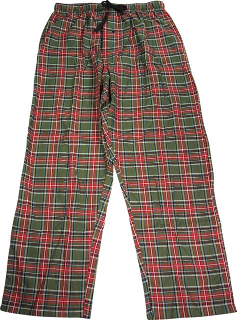 Hanes Mens Plaid Woven Blend Lounge Pajama Sleep Pant Sizes S 2xl