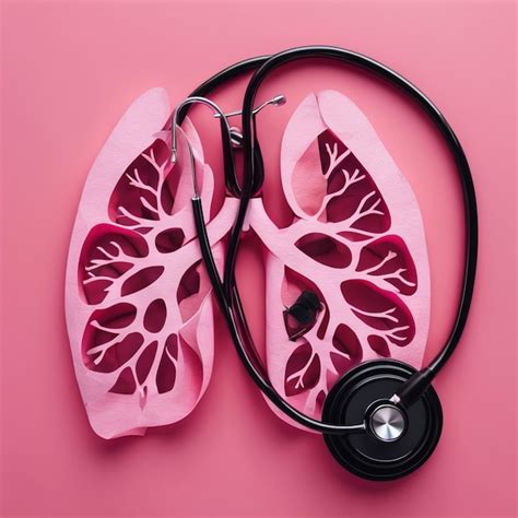 Premium AI Image | A photo of an effected lungs with stethoscope