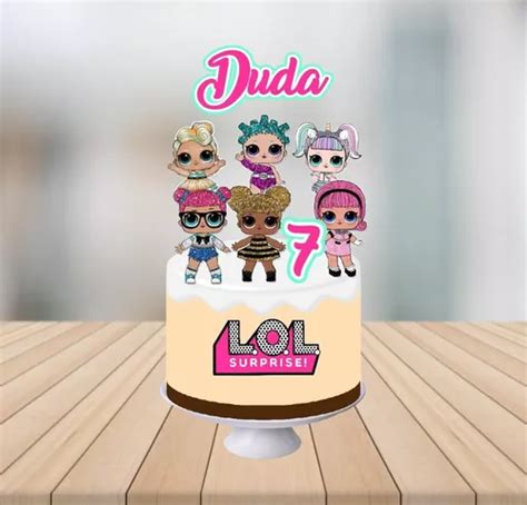 Topo De Bolo Topper Personalizado Boneca Lol Surprise Venda Em Vila