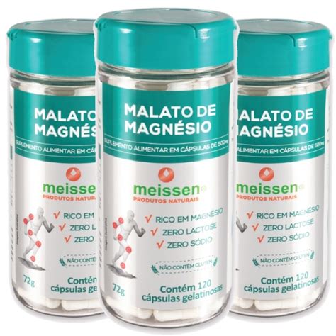 3 Magnésio De Malato Puro Meissen Oferta Natuweb