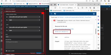 A11y Visual Studio Code Web Extensions Github Pull Request Create Pull