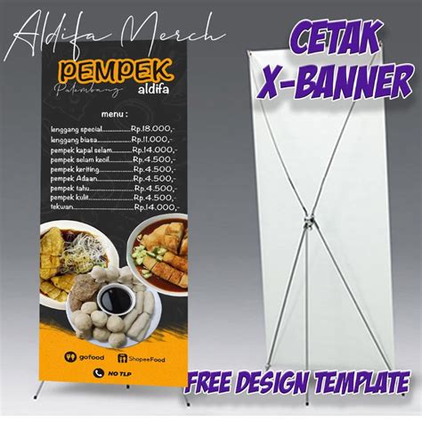 Jual Xbanner Cetak Free Design Template Pempek Shopee Indonesia