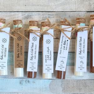Baby Shower Hot Chocolate Favors For Guests Custom Party Favors Personalized Baby Shower Gifts