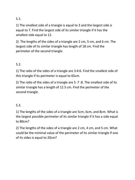 SImilarity of Triangles | PDF